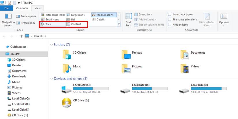 Computer Storage Bar Visual How to Recover the Drive Storage Usage Bar in Windows 10