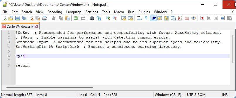 How to Center Any Window on Your Screen With AutoHotKey