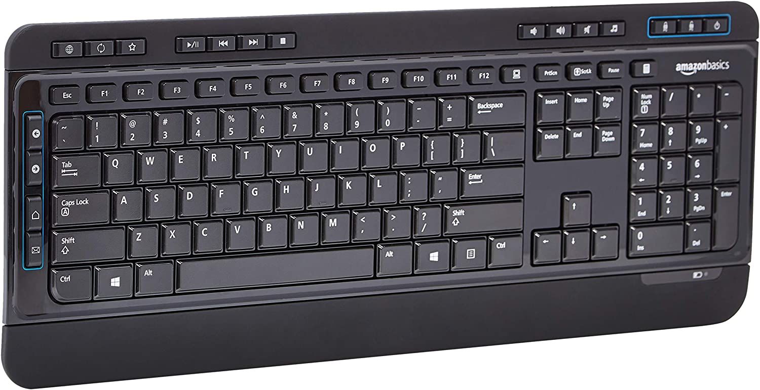 Amazon Basics Wireless Computer Keyboard