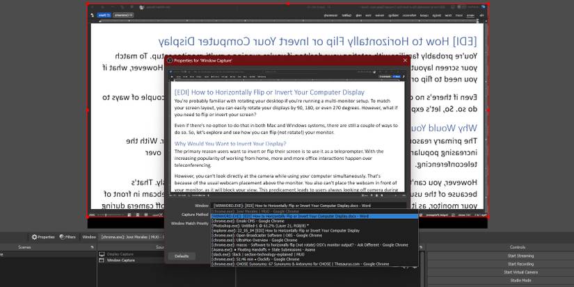 Inverted Screen Example How to Horizontally Flip or Invert Your Computer Display