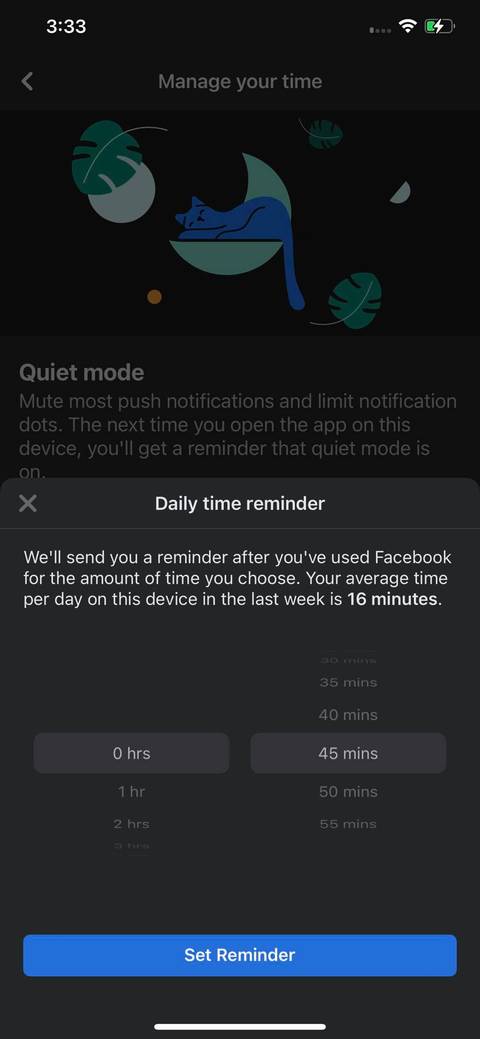 How to Use Facebook's Daily Time Reminder to Take a Break