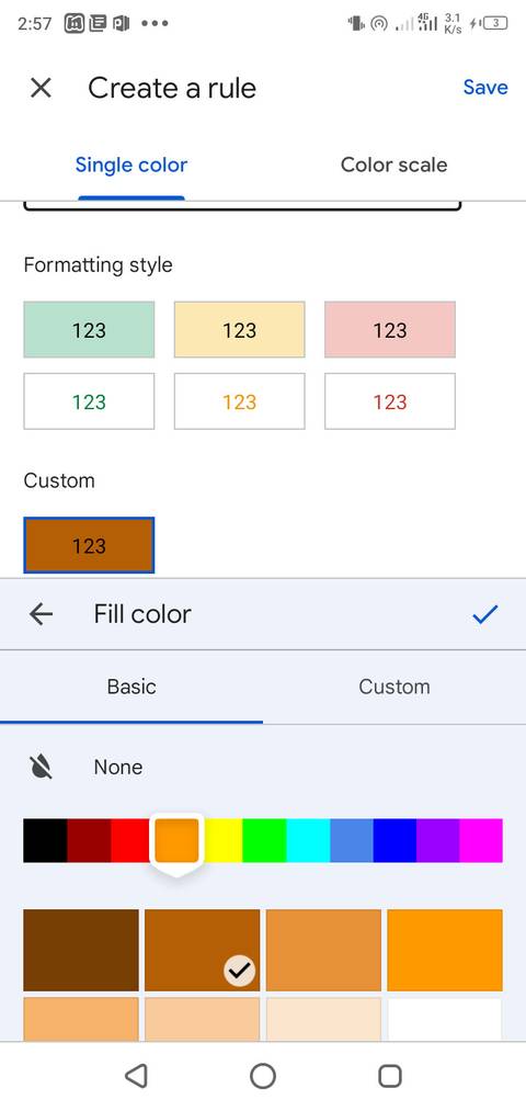 How to Format a Spreadsheet on the Google Sheets Mobile App