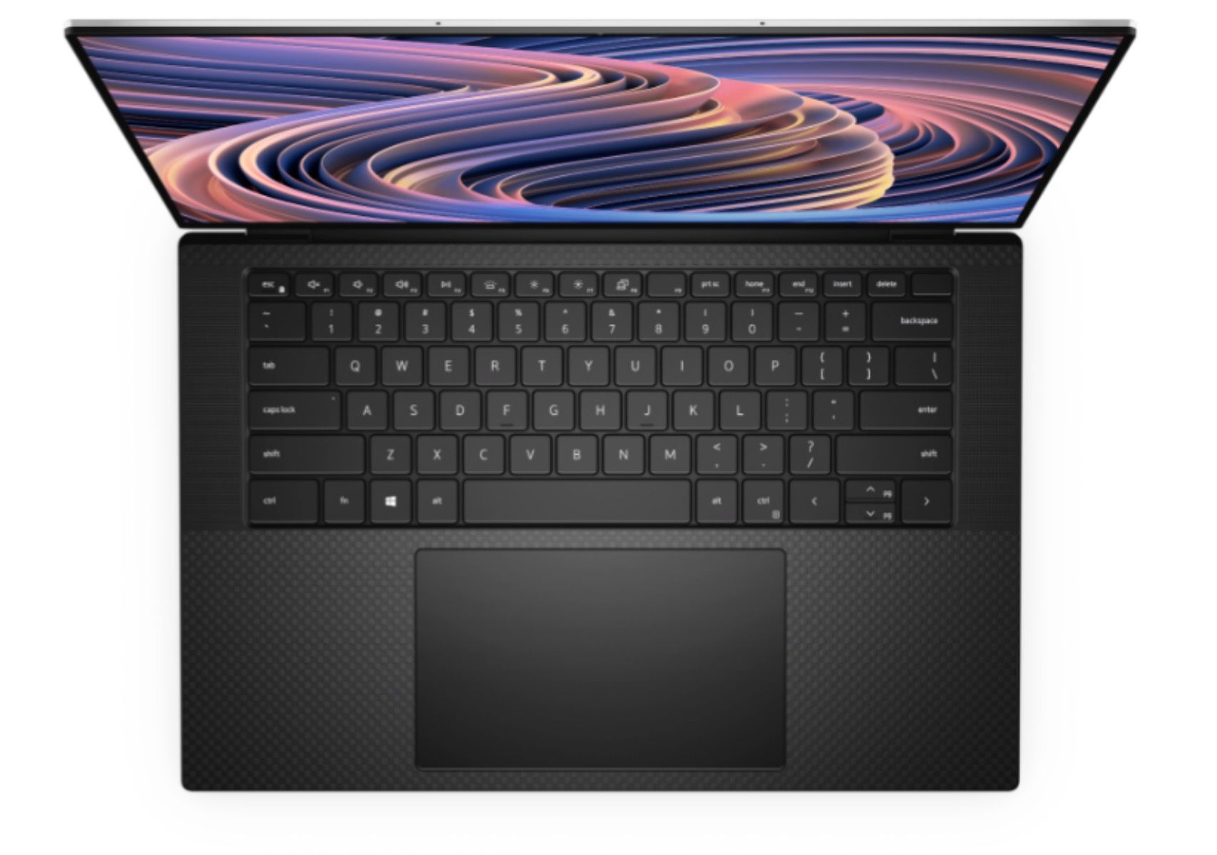 عکس هوایی از لپ تاپ Dell XPS 15