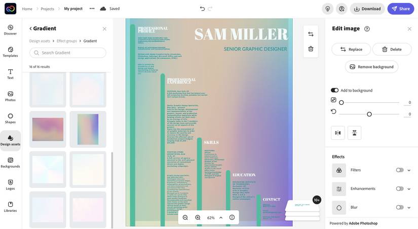 How to Create a Resume Using Adobe Express in 5 Easy Steps