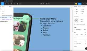 Figma screen showing zoomed in design with blurred 60% opacity green circle.