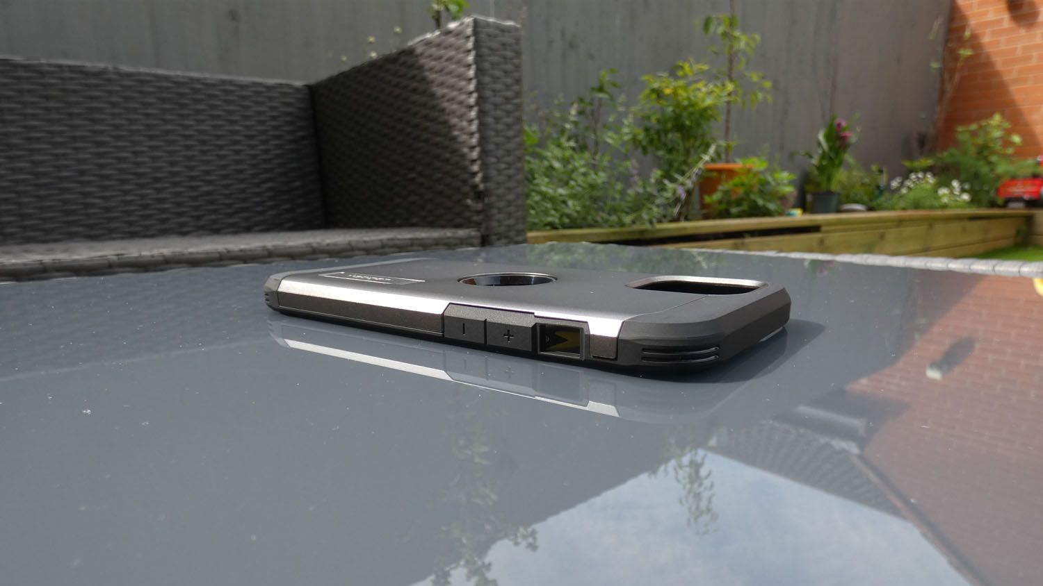 Spigen Tough Armor iPhone 12 Pro Max case flat smaller