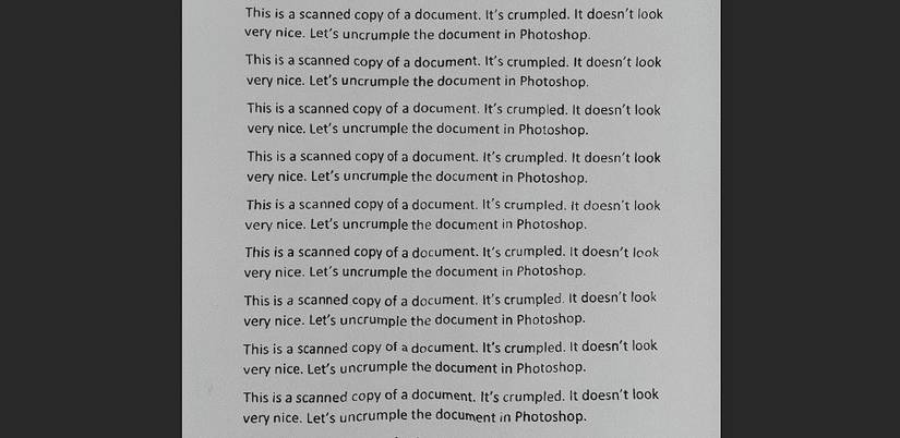 How to Uncrumple Scanned Documents in Photoshop