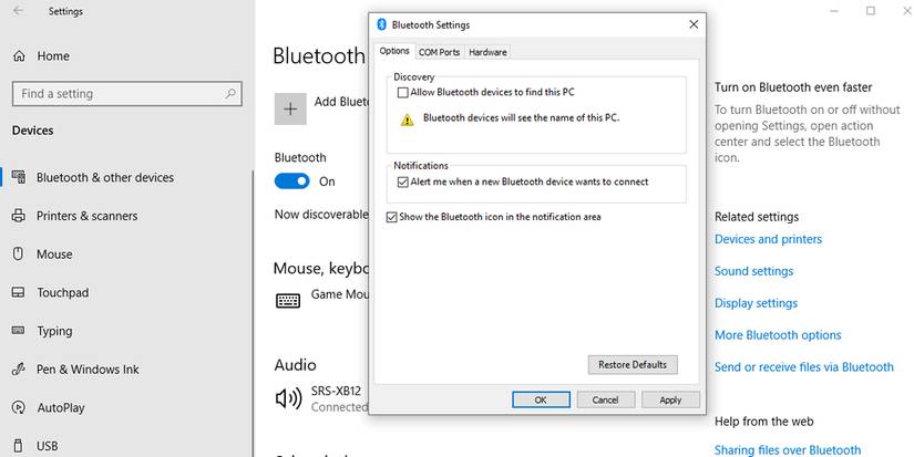 11 Ways to Fix a Missing Bluetooth Button in the Windows 10 Action Center