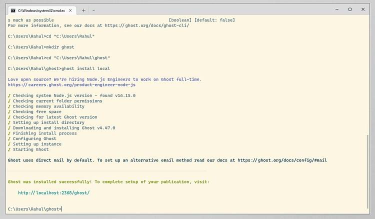 How to Install Ghost CMS on Mac and PC