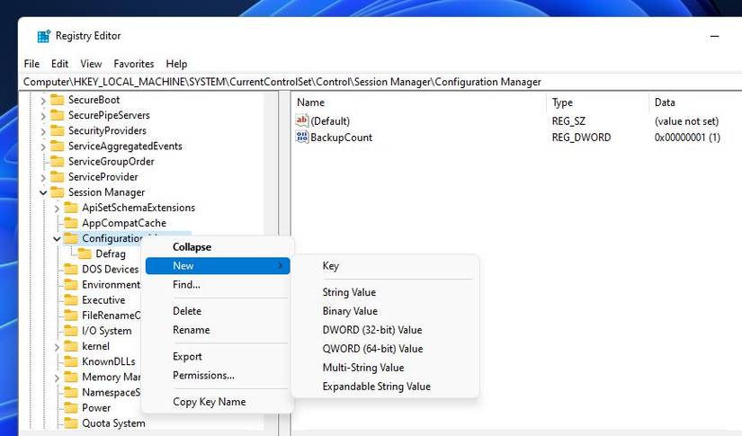How to Enable Automatic Registry Backups in Windows 11