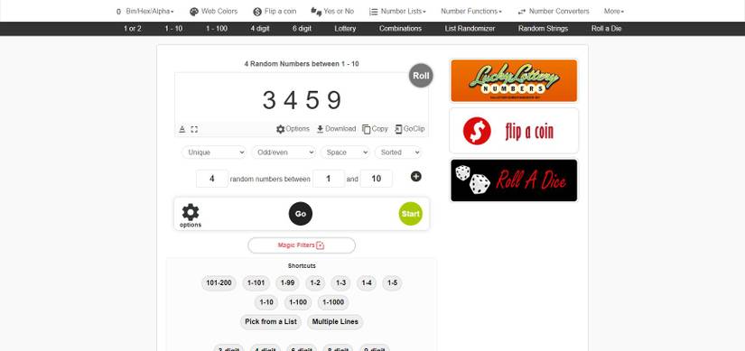 The 10 Best Online Random Number Generators