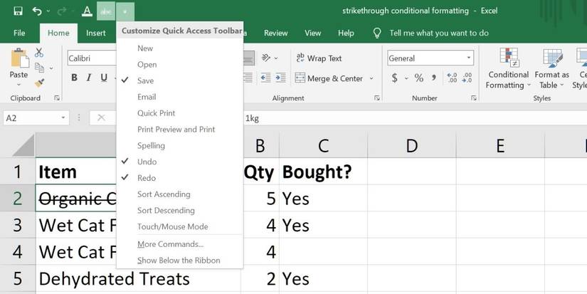 How to Strikethrough in Excel: 8 Ways