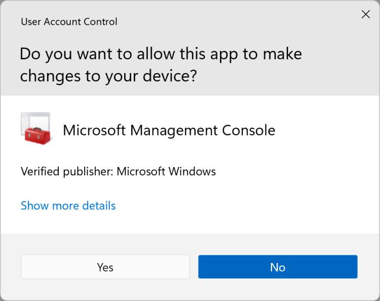 User Account Control and Administrator Rights on Windows 10
