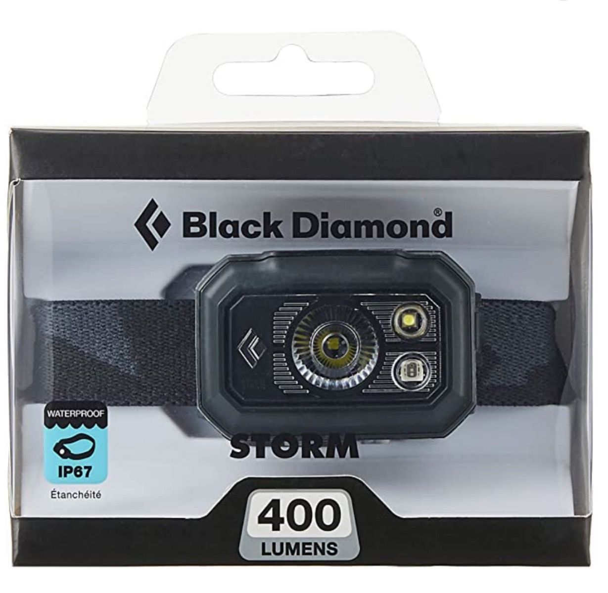 شات جلوی Black Diamond 400 Storm در بسته بندی آن