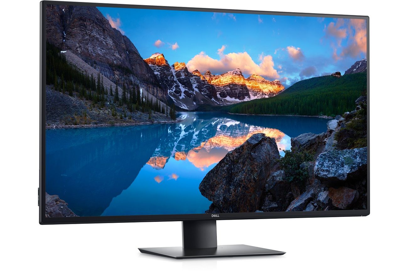 dell ultrasharp u4320Q به پهلو چرخید