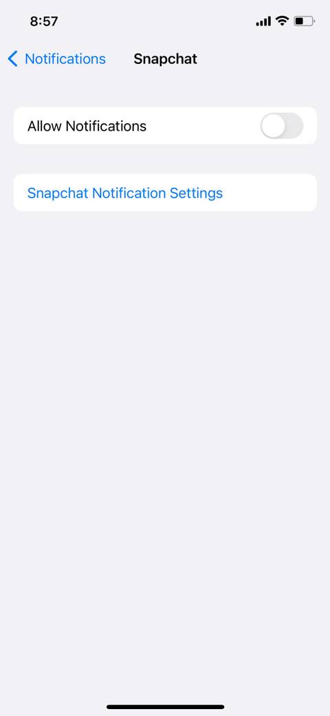 Disable Snapchat Notifications