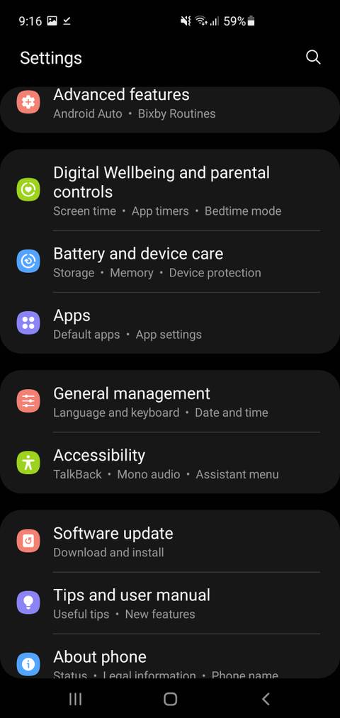 Go to Apps in Android Settings