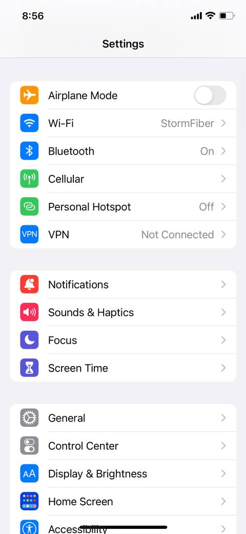 Go to Notifications on your iPhone