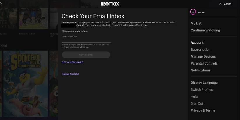 How to Change Your HBO Max Password