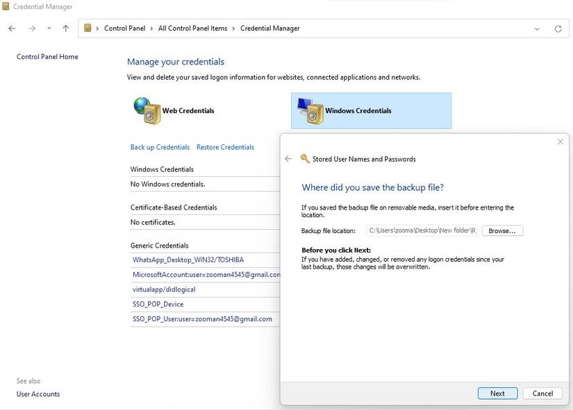 Cache Credentials. Windows What Is the Credential Manager? How to Save Your Login Credentials in ...