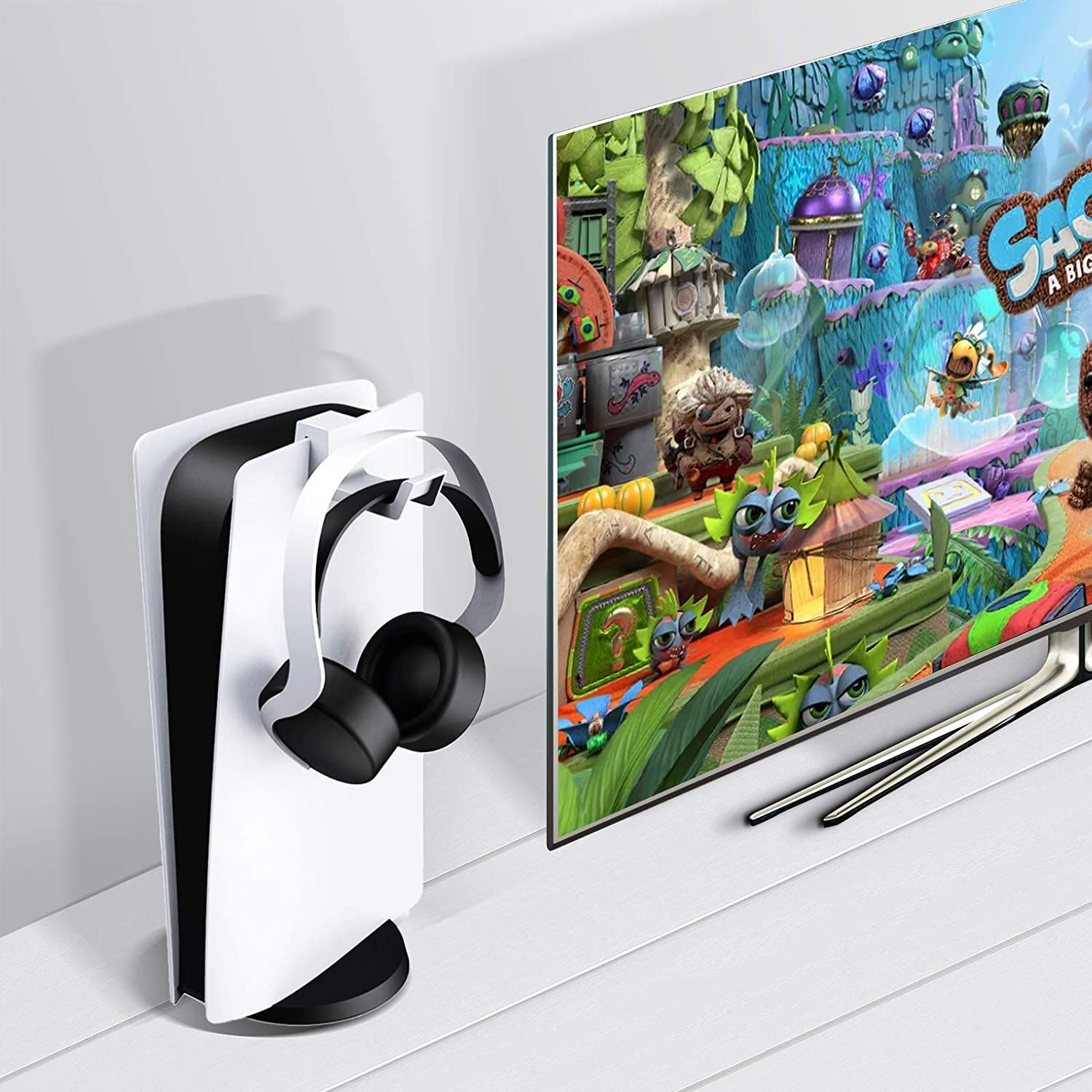 نگهدارنده هدفون NexiGo PS5 روی دستگاه