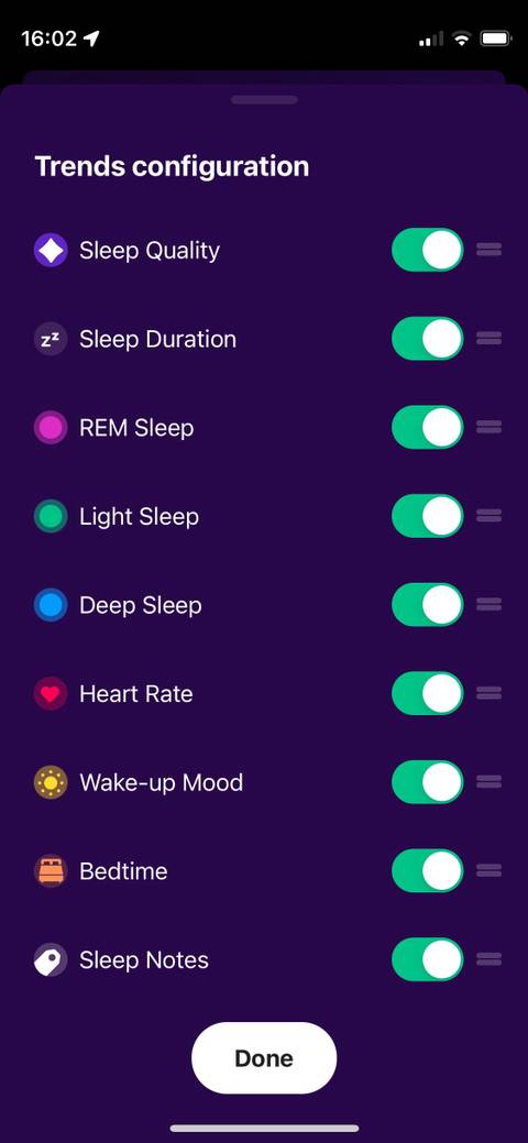 Pillow app Apple Health permission settings iPhone