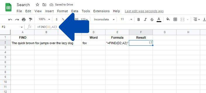 Using the FIND Function 