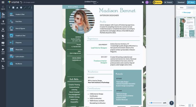 How to Create a Resume Using Visme: 8 Simple Steps