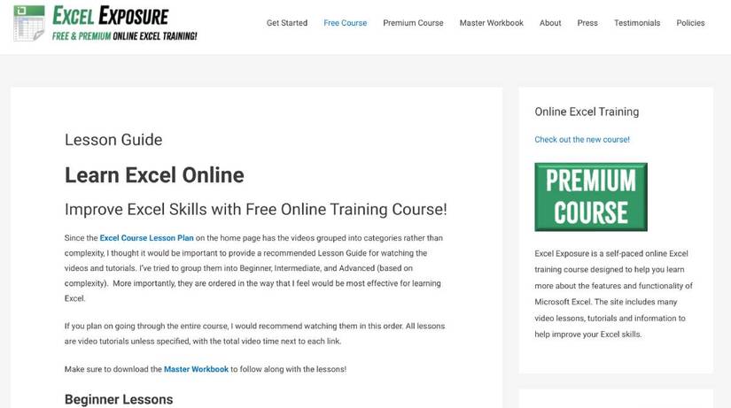 Excel Training Free Module 5 Free Excel Training Sites and Courses to Become a Spreadsheet Master