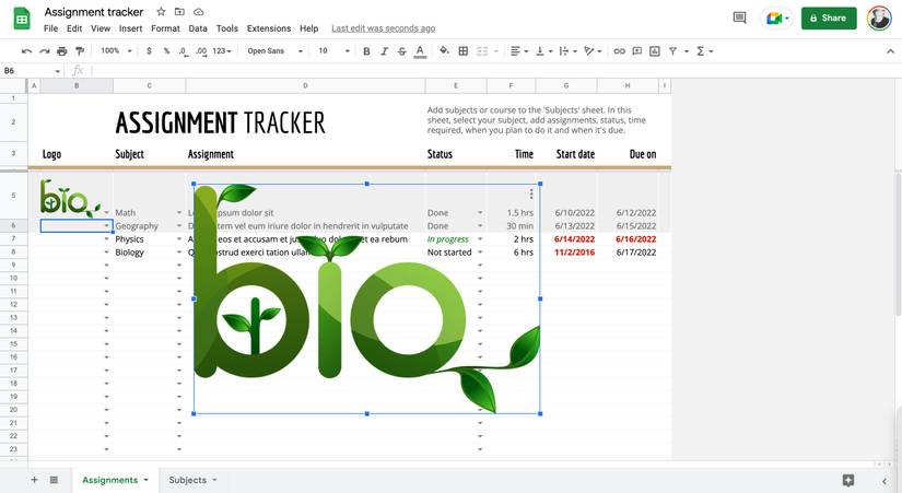 How to Insert an Image Into a Cell in Google Sheets