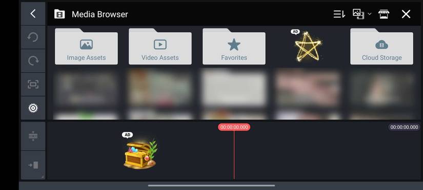 Choose a video in Kinemaster
