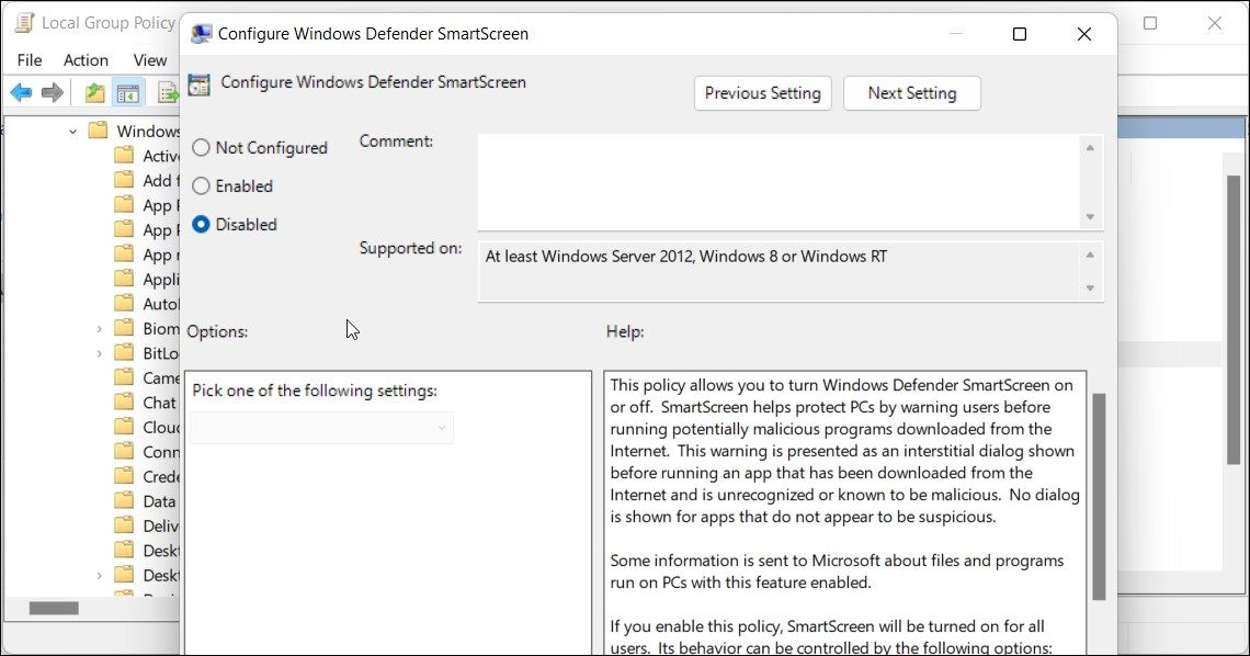 How to Enable or Disable the SmartScreen Filter in Windows