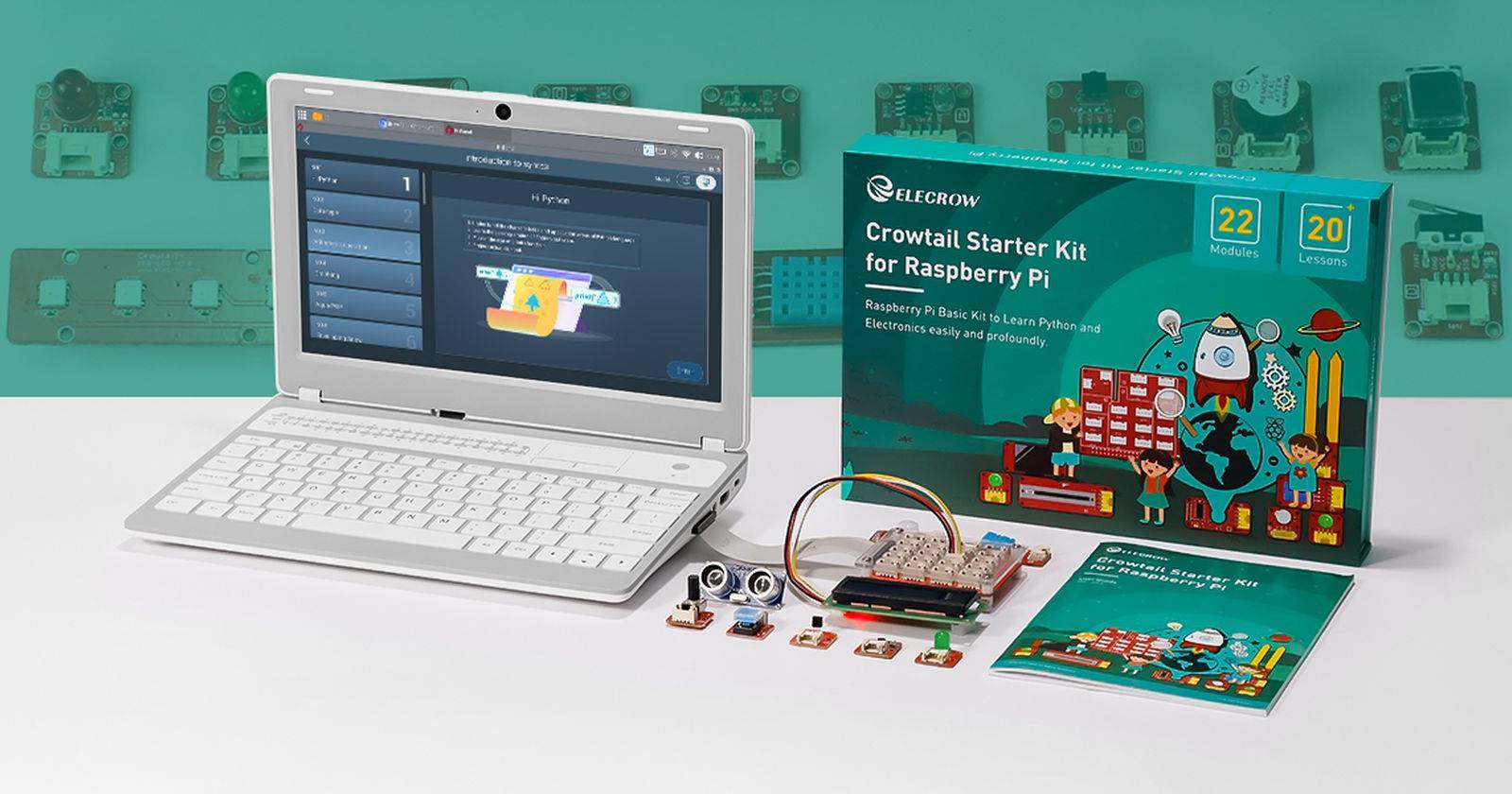 Crowpi Computer The CrowPi L Kit Transforms Your Spare Raspberry Pi Into a Laptop