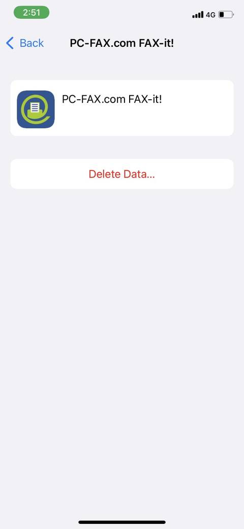 delete app data