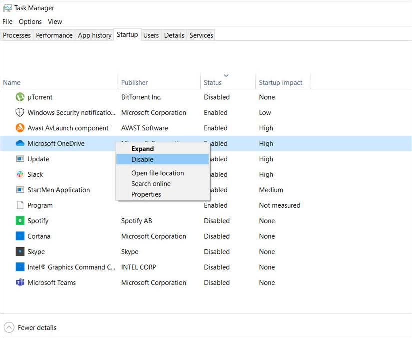 Disable Program How to Speed Up Windows 10 From Boot to Shut Down