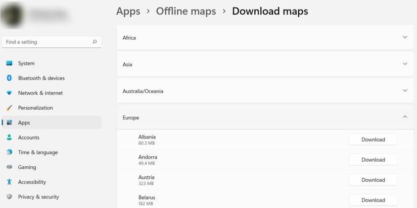 How to Download Offline Maps in Windows 11