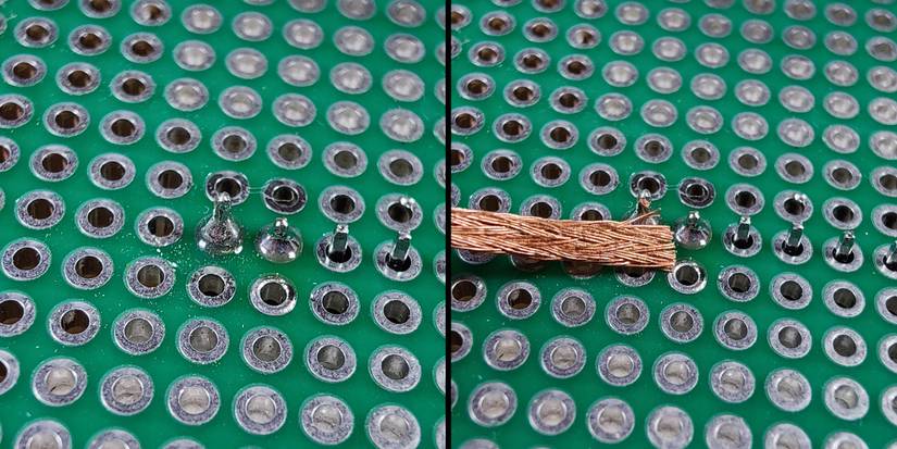 How to place desoldering braid on solder joint