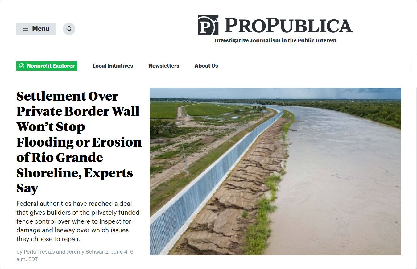 ProPublica website