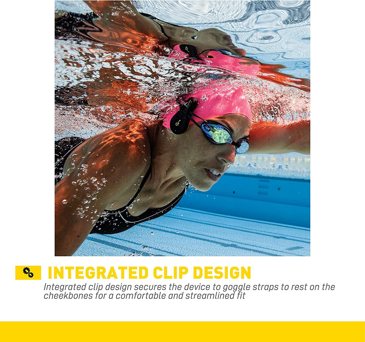 FINIS Duo Underwater Music MP3 Player Clip