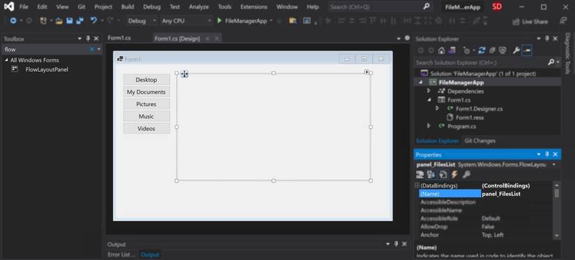 Windows Ui Form Folder File Examples How to Build a Simple File Manager App in Windows Forms