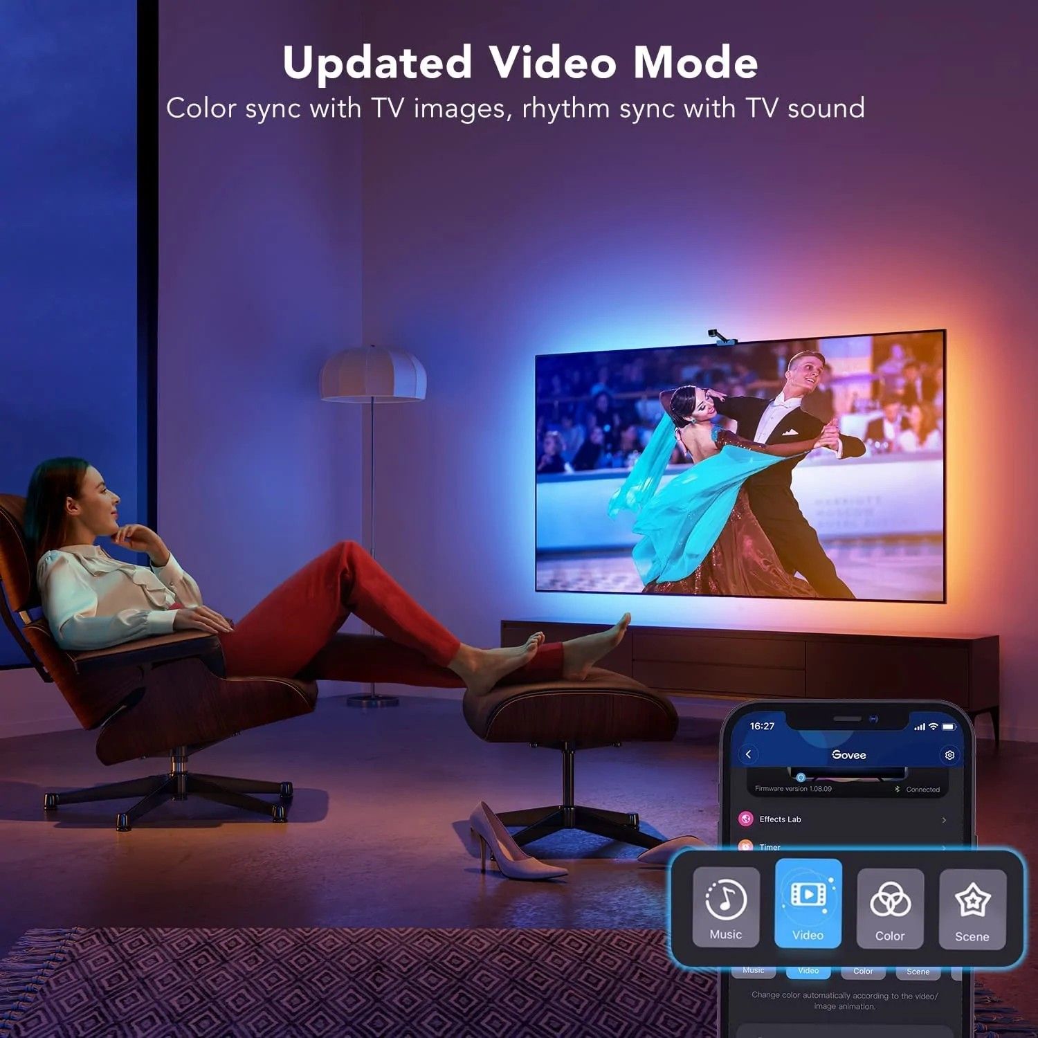 Govee DreamView T1 TV Backlight adaptive modes