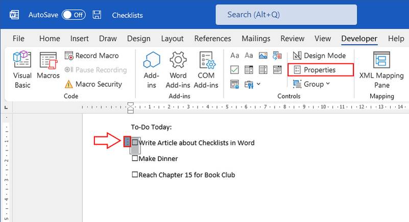 How to Make a Checklist in Microsoft Word