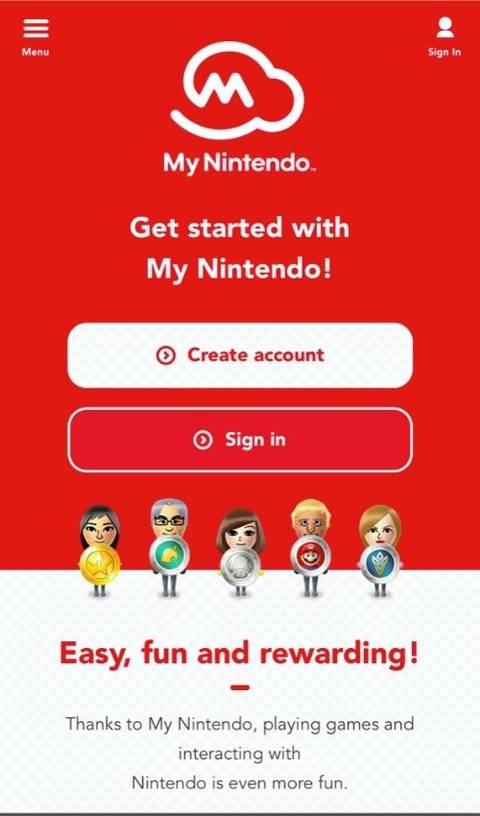My.Nintendo Log In
