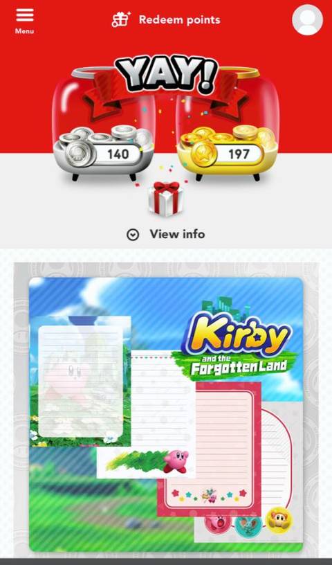 My.Nintendo Platinum Points Purchased Item