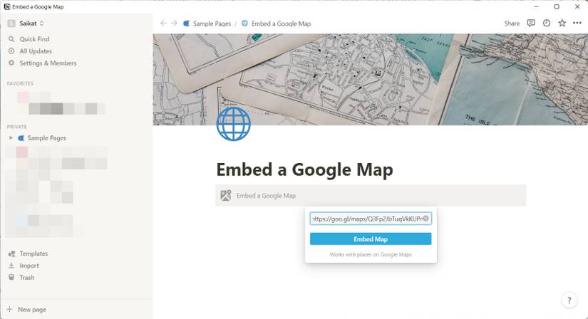 Notion Map Function How to Use Google Maps With Notion
