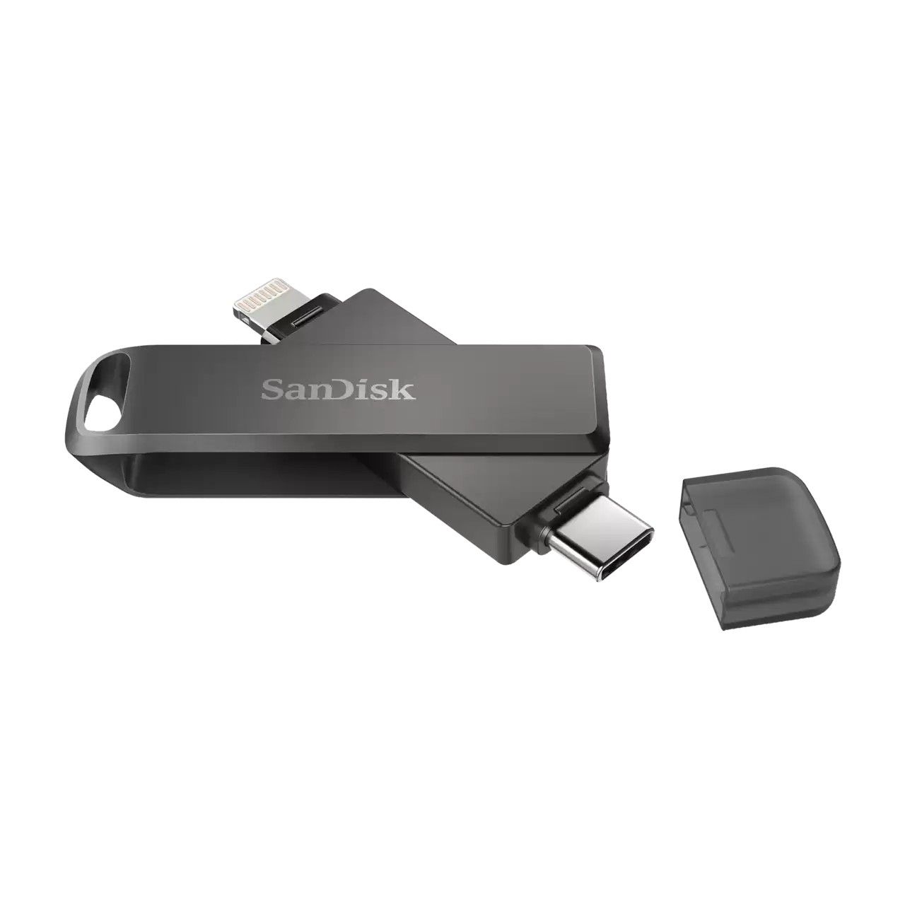 Pendrive para móvil 128 GB  SanDisk iXpand Flash Drive Go, Para iPhone y  iPad, USB 3.0, OTG, Windows y Mac, Negro