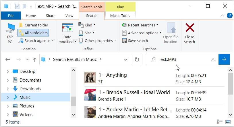 6 Ways to Search for Music and Other Audio Files on Windows