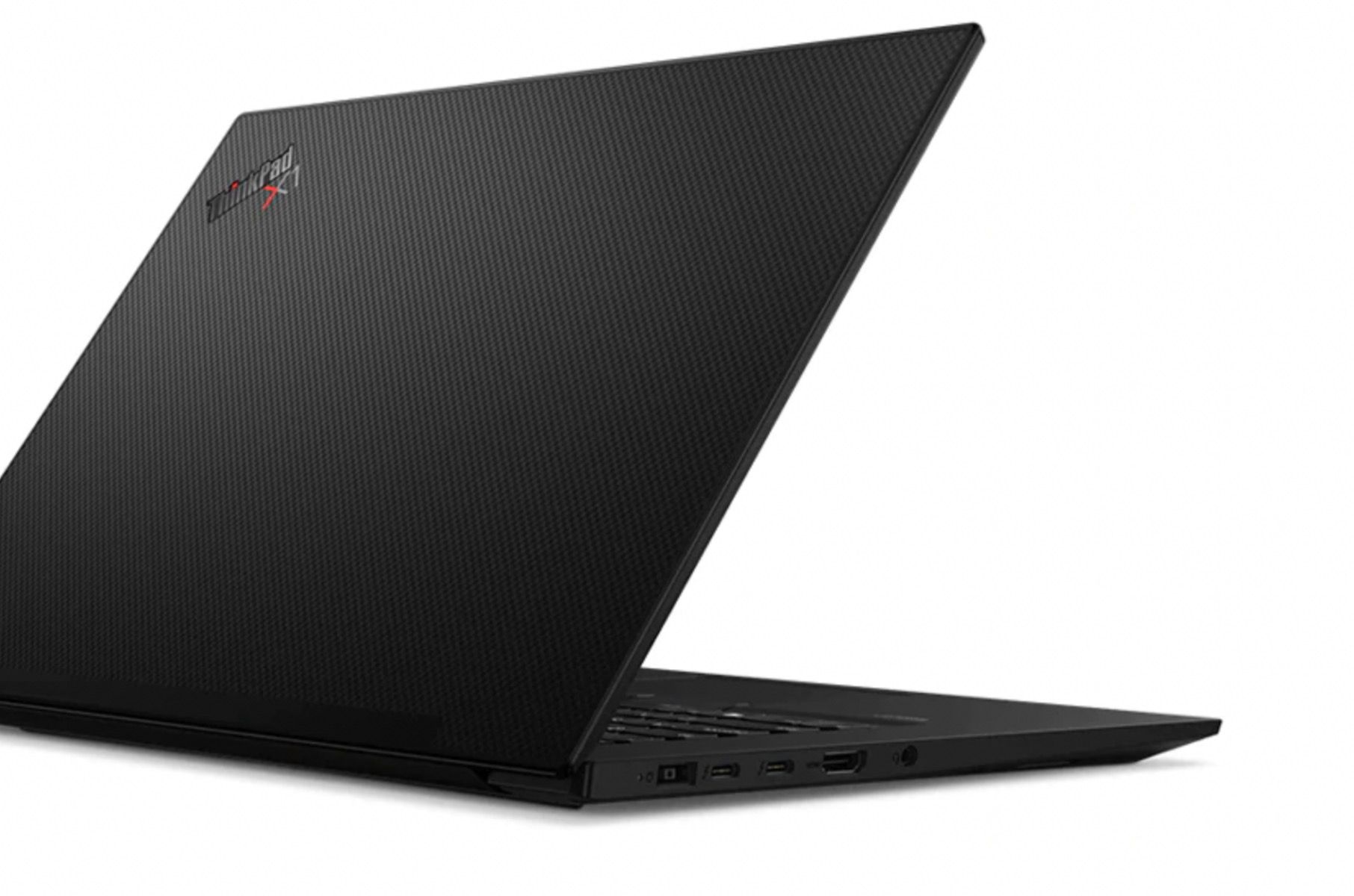 Back shot of black Lenovo ThinkPad Extreme Gen 3 