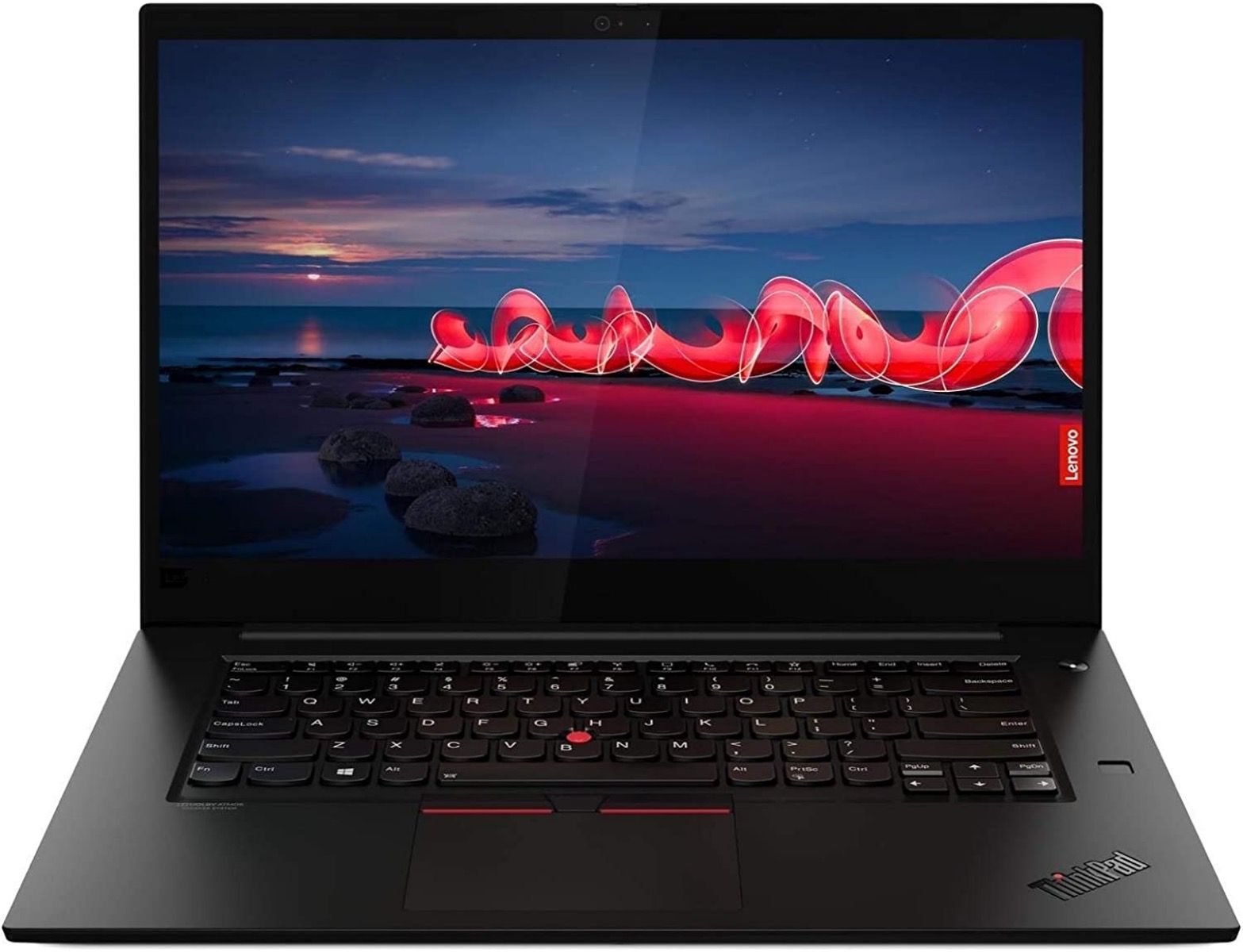Face shot of the Lenovo Thinkpad Extreme Gen 3 with vibrant display