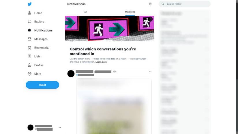 Twitter Notify Button How to Leave a Twitter Thread Using the Unmentioning Feature